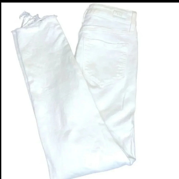 NWOT PAIGE DENIM “HOXTON SLIM” WHITE JEANS SIZE 24 - Picture 6 of 11